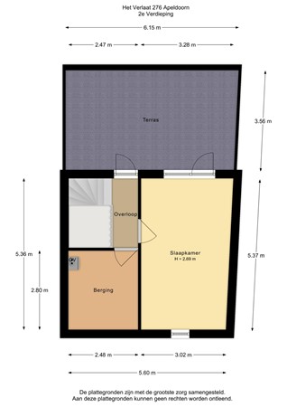 Floorplan - Het Verlaat 276, 7325 HK Apeldoorn
